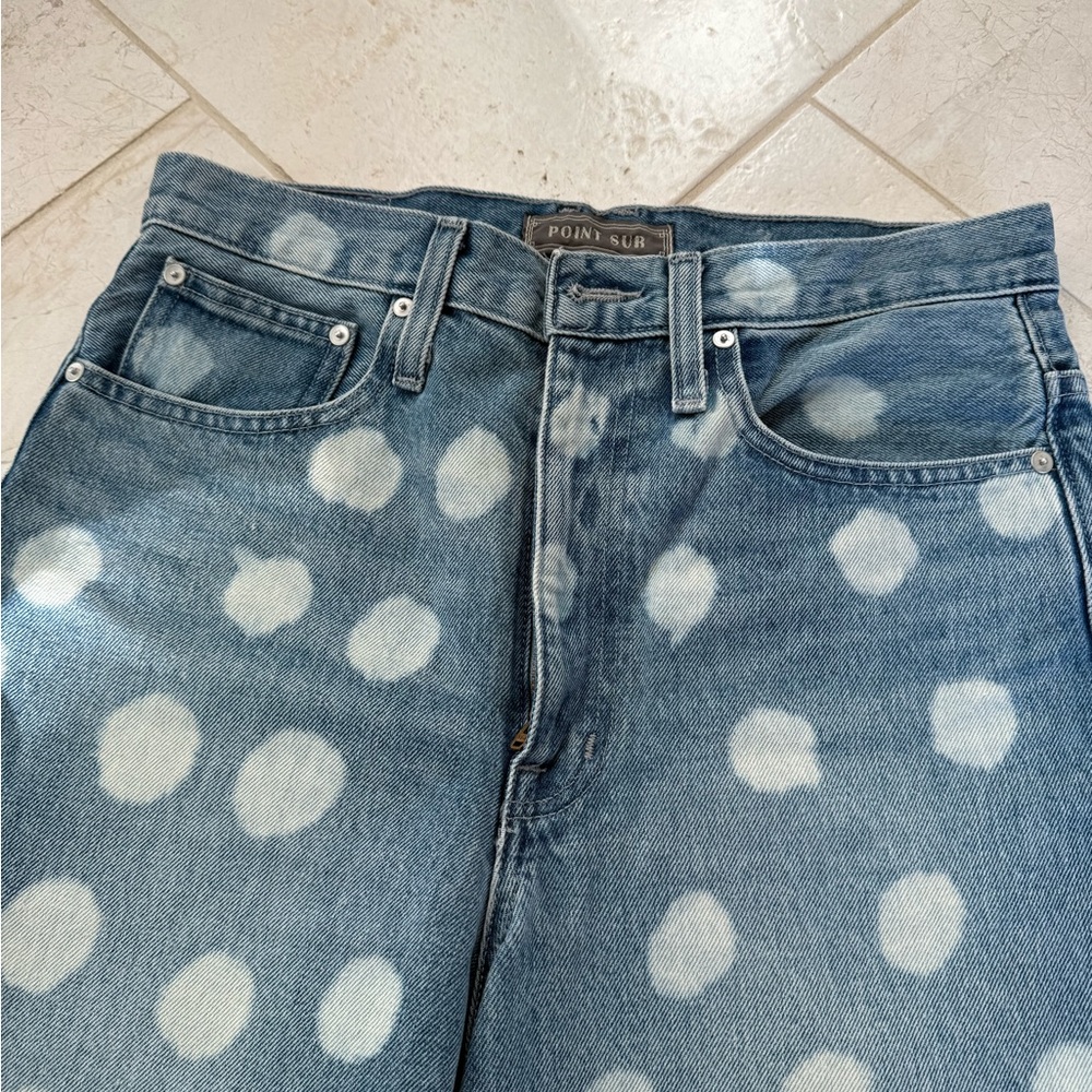 J crew point sur polka dot boyfriend relaxed jeans size 27 like new - Picture 7 of 8